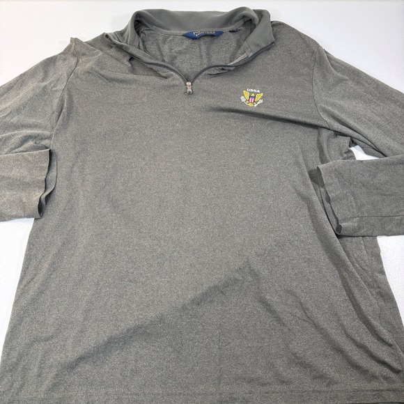Polo Golf Ralph Lauren Other - Polo Golf Ralph Lauren Mens Gray USGA Quarter Zip Long Sleeve Pullover Shirt L